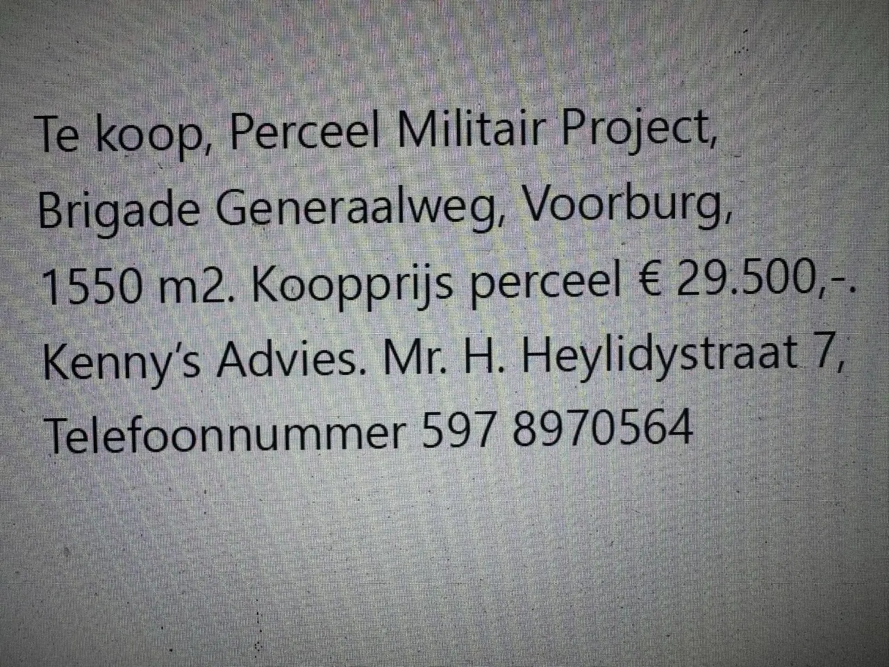 Foto van Brigade Generaalweg